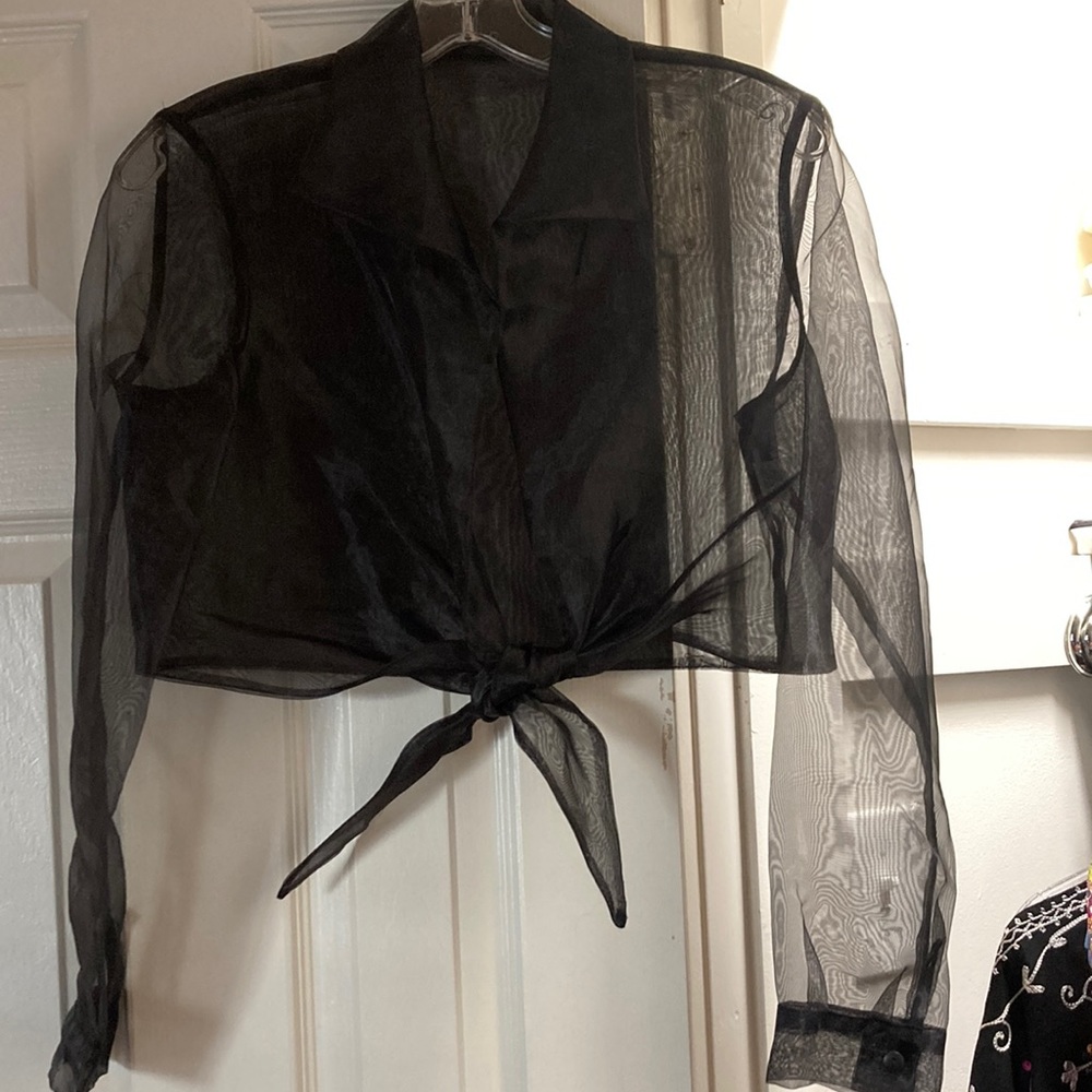 Organza shrug